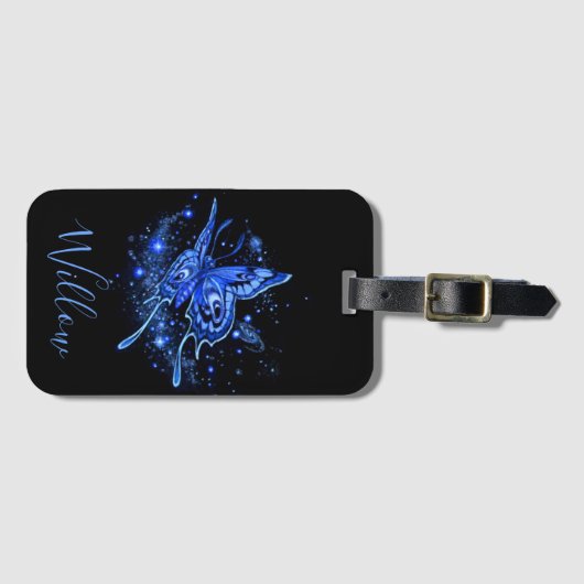 Personalisiert Lunar Moth Gepäckanhänger (Vorderseite (Horizontal))