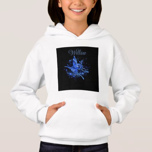 Personalisiert Lunar Moth Hoodie (Vorderseite)
