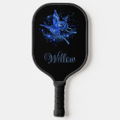 Personalisiert Lunar Moth Pickleball Schläger (Rückseite)
