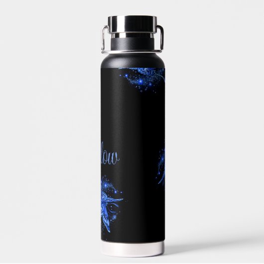 Personalisiert Lunar Moth Trinkflasche (Rückseite)