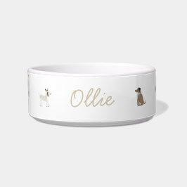 Personalisiert Luxe Dog Food Water Bowl Napf