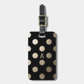 Personalisiert | Luxe Dots Gepäckanhänger (Vorderseite vertikal)