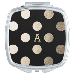 Personalisiert   Luxe Dots Taschenspiegel