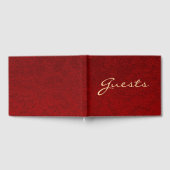 Personalisiert Luxuriöse Royal Velvet Print Gästebuch (Voll)