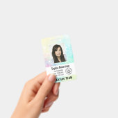 Personalisiert Luxury Glitzer Mitarbeiter Foto Ausweis (Handheld)