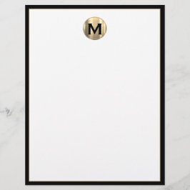 Personalisiert Luxury Monogram Initial Letterhead Briefbogen