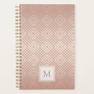 Personalisiert Luxus Muster Rose Gold Planer