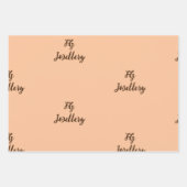 Personalisiert Luxus Name Small Business Wrapping Geschenkpapier Set (Vorderseite 3)