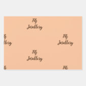 Personalisiert Luxus Name Small Business Wrapping Geschenkpapier Set (Vorderseite 2)