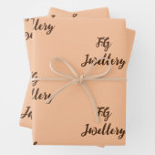 Personalisiert Luxus Name Small Business Wrapping Geschenkpapier Set (Beispiel)