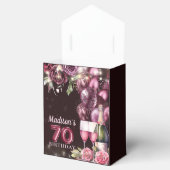 Personalisiert Luxus Wine & Balloons 70. Geburtsta Geschenkschachtel (Geöffnet)