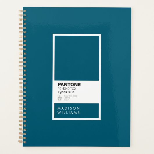 Personalisiert Lyons Blue Notebook | Individuelle Planer (Vorderseite)