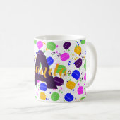 Personalisiert Macaron Confetti Kaffeetasse (VorderseiteRechts)