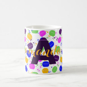 Personalisiert Macaron Confetti Kaffeetasse