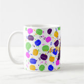 Personalisiert Macaron Confetti Kaffeetasse (Links)