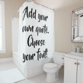 Personalisiert machen duschvorhang (Beispiel)