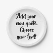 Personalisiert machen pappteller (Vorderseite)