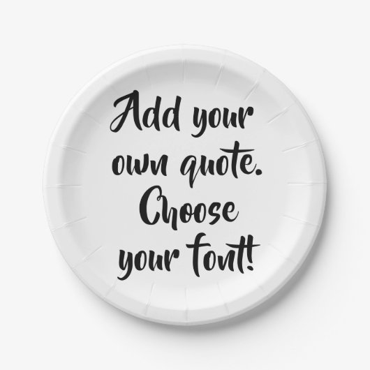 Personalisiert machen pappteller (Vorderseite)