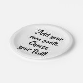 Personalisiert machen pappteller (Schrägansicht)