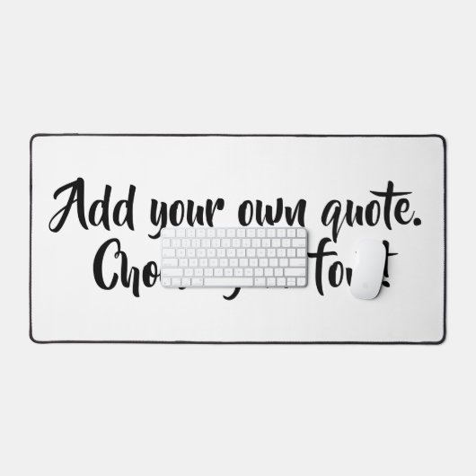 Personalisiert machen schreibtischunterlage (Tastatur & Maus)