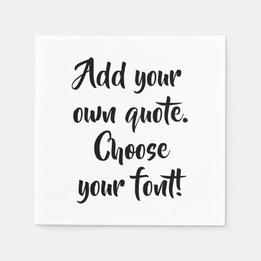 Personalisiert machen serviette (Vorderseite)