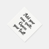 Personalisiert machen serviette (Ecke)