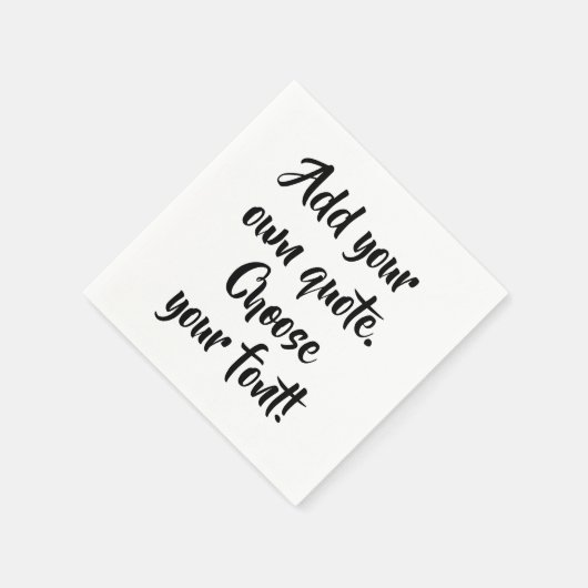 Personalisiert machen serviette (Ecke)