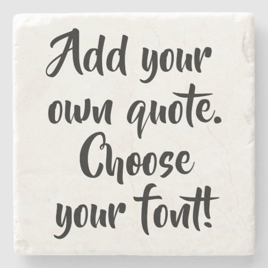 Personalisiert machen steinuntersetzer (Vorderseite)