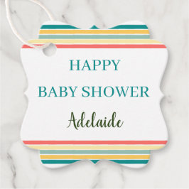 Personalisiert machen wir eine beachy Happy Baby D Geschenkanhänger