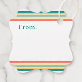 Personalisiert machen wir eine beachy Happy Baby D Geschenkanhänger (Rückseite)