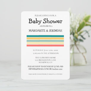 Personalisiert machen wir uns eine Beachy Baby Dus Einladung