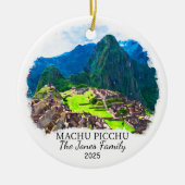 Personalisiert Machu Picchu, Peru-Geschenk Keramik Ornament (Vorne)