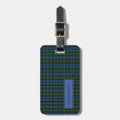 Personalisiert MacKenzie Tartan Mens Gepäck Gepäckanhänger (Vorderseite vertikal)