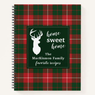 Personalisiert MacKinnon Tartan Karierte Familienr Notizblock