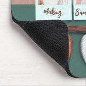 Personalisiert Macrame Feather Boho Mousepad (Ecke)