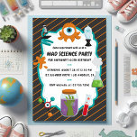 Personalisiert Mad Science Geburtstagspartei Foto Einladung<br><div class="desc">Machen Sie sich mit dieser Mad Science-bezogenen Geburtstagsfeier auf einen Tag voller lustiger Experimente gefasst! Mit leuchtenden Farben, spielerischer Labrador-Grafik und einem sonderbaren Monster ist dieses Design perfekt für Kinder, die Liebe von Naturwissenschaften und Abenteuer haben. Ideal für STEM inspiriert Party oder für alle, die ein einzigartiges und spannendes Fest-Thema...</div>