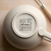 Personalisiert Made in Workshop Weihnachten Gummistempel