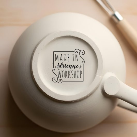 Personalisiert Made in Workshop Weihnachten Gummistempel