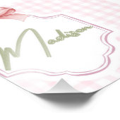Personalisiert Madison Baby Girl Kinderzimmer Bow& Fotodruck (Ecke)