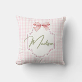 Personalisiert Madison Baby Girl Kinderzimmer Bow& Kissen
