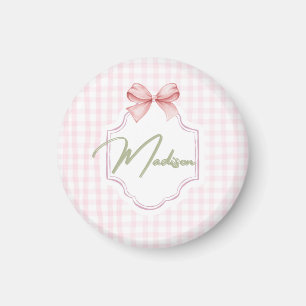 Personalisiert Madison Baby Girl Kinderzimmer Bow& Magnet