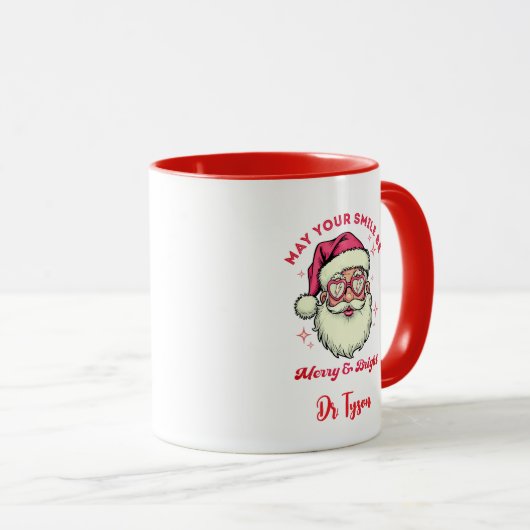 Personalisiert mag Ihr Lächeln fröhlich und hell s Tasse (VorderseiteRechts)