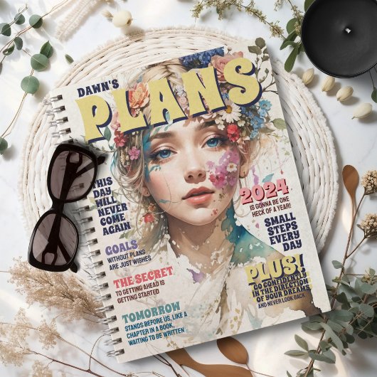 Personalisiert Magazine Cover Goals Quotes Planet Planer