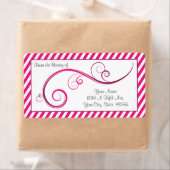 Personalisiert Magenta Swirl Buchzeichen (Insitu)