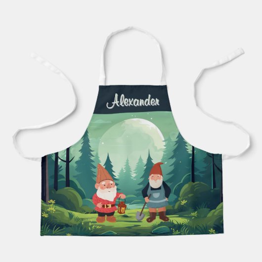 Personalisiert Magic Goblin Garden Schürze (Vorderseite)