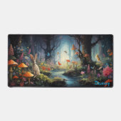 Personalisiert Magic Mushroom Forest Desk Mat Schreibtischunterlage (Vorderseite)