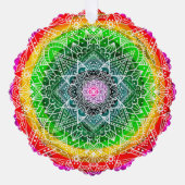 Personalisiert Magical Christmas Mandala Ornament Karte (Vorderseite)