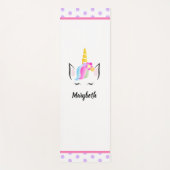 Personalisiert Magical Unicorn Illustration Yogamatte (Vorderseite)