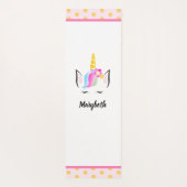 Personalisiert Magical Unicorn Illustration Yogamatte (Rückseite)
