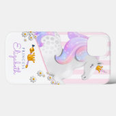 Personalisiert Magisch rosa Einhorn Case-Mate iPho Case-Mate iPhone Hülle (Rückseite (Horizontal))